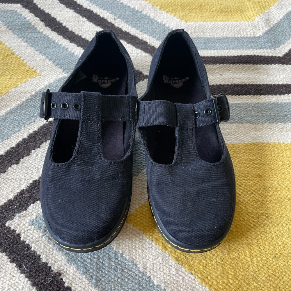 Dr Martens Woolwich Canvas Mary Jane flats